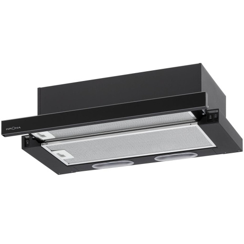 Телескопическая вытяжка KRONA KAMILLA 600 2DN BL GLASS