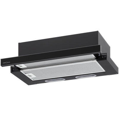 Телескопическая вытяжка KRONA KAMILLA 600 2DN BL GLASS