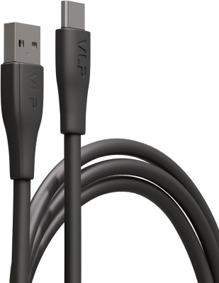 Кабель VLP Lite Color Line USB / USB-С 1 м 3 А Чёрный