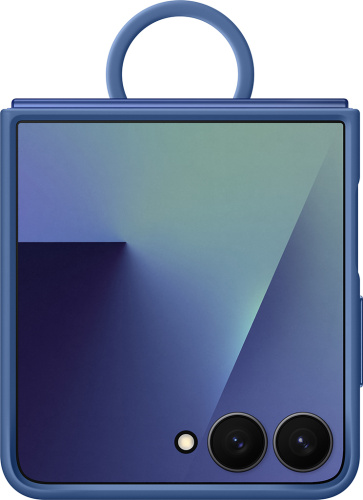 Клип-кейс Samsung Ring(Silicone) Z Flip7 Синий