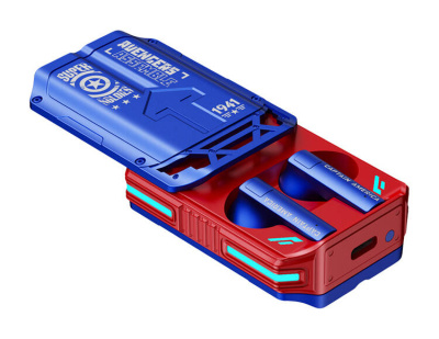 Беспроводные наушники Марвел Мстители Капитан Америка (синий)