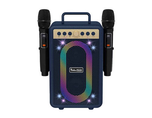 Портативная колонка с двумя микрофонами BukaTech Ella (тёмно-синий)