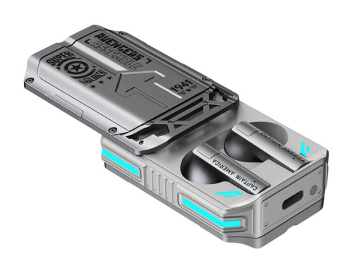 Беспроводные наушники Марвел Мстители Капитан Америка (серый)