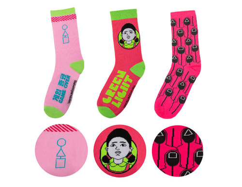 Носки Игра в кальмара Символы игры - 3 пары