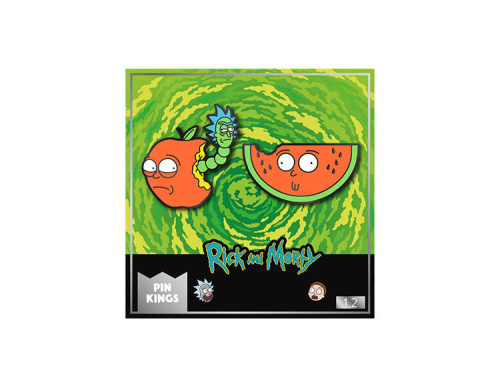 Значок Pin Kings Рик и Морти 1.2 Яблоко и Арбуз (набор из 2 шт.)