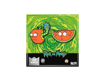 Значок Pin Kings Рик и Морти 1.2 Яблоко и Арбуз (набор из 2 шт.)