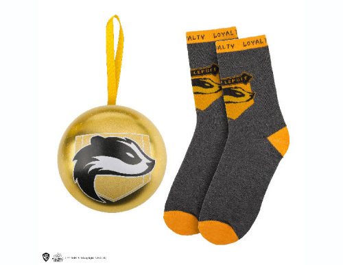 Новогодний подарок Гарри Поттер Пуффендуй (шар с носками)