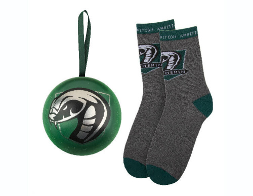 Новогодний подарок Гарри Поттер Слизерин (шар с носками)