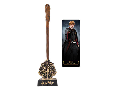 Ручка Гарри Поттер в виде палочки Рона Уизли (с подставкой и закладкой)