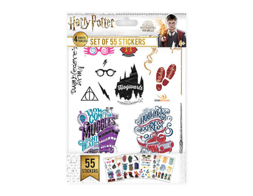 Стикеры Гарри Поттер - набор из 55 шт