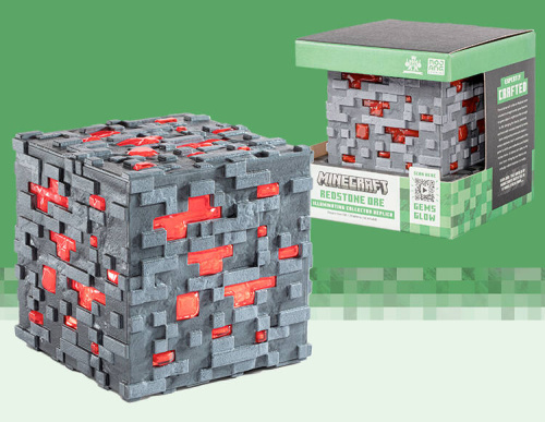 Фонарь Minecraft в виде блока красной руды