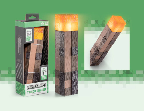 Фонарь Minecraft в виде факела