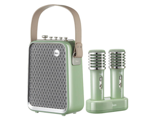 Портативная колонка с двумя микрофонами Divoom SongBird-HQ 2 (зеленый)