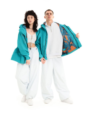 Куртка Номад U (Бирюзовый / Принт)