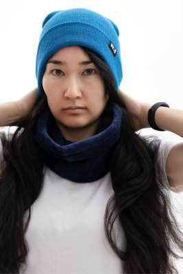 Шапка-бини Otono U (Светло-синий / Светло-синий)