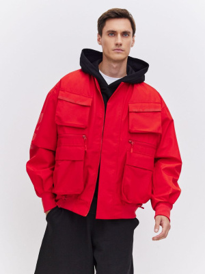 Бомбер WKS GULЯЙ U (Ярко-красный / Красный)