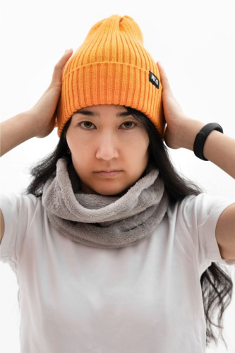 Шапка-бини Cuff Trend U (Оранжевый / Оранжевый)