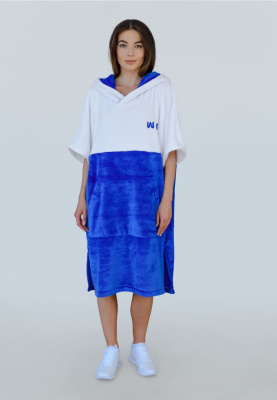 Пончо Adventure (Белый / Васильковый)