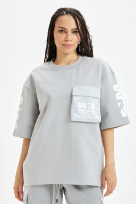 Футшот AIR U (Серый / Принт WKS)