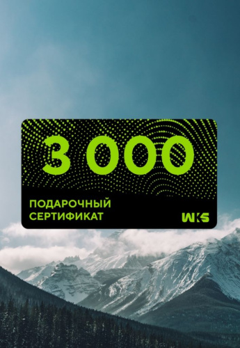 Сертификат Электронный 3000 U (Бесцветный / Бесцветный)