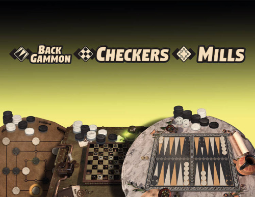Backgammon + Checkers + Mills (PC)