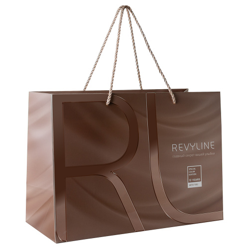 Пакет подарочный Revyline Special Color Edition Mocha Mousse, размер М