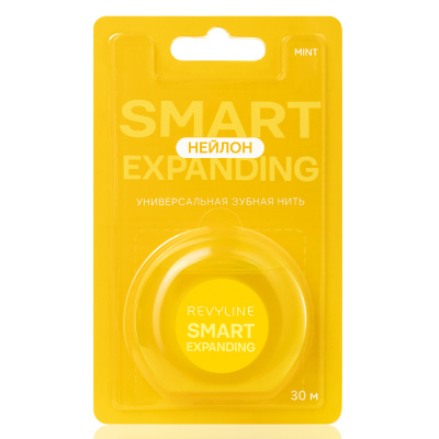 Зубная нить Revyline 840D Expanding floss нейлон, вощеная, 30 м