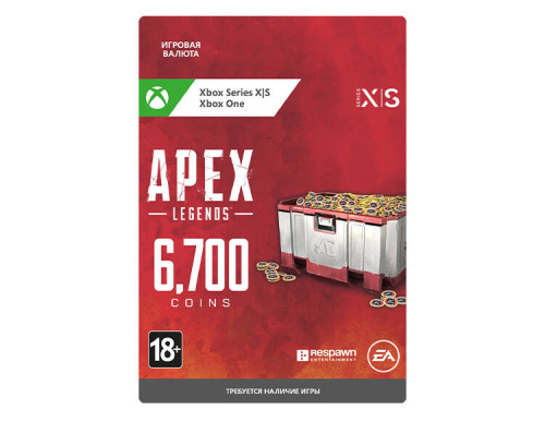 Игровая валюта Apex Legends: 6700 Apex Coin (цифровая версия) (Xbox One + Xbox Series X|S) (RU)