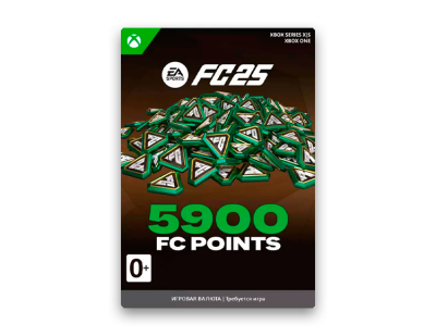 Игровая валюта EA SPORTS FC 25: 5900 Coins (цифровая версия) (Xbox One + Xbox Series X|S) (RU)