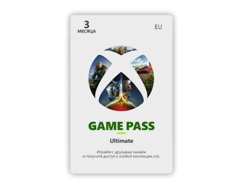 Карта оплаты Xbox Game Pass Ultimate на 3 месяца [Цифровая версия] (EU)