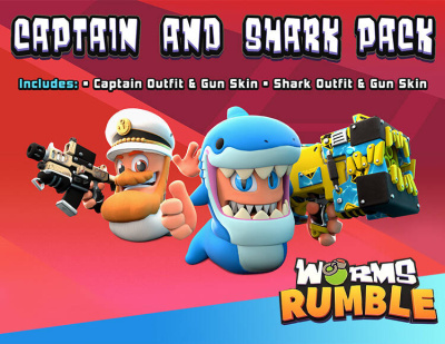 Worms Rumble - Captain & Shark Double Pack (PC)