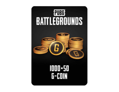 Игровая валюта PUBG: Battlegrounds - 1000 + 50 G-Coin [Цифровая версия] (PC)