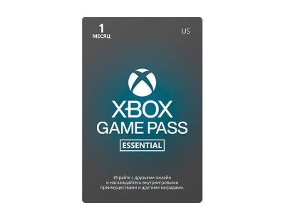 Карта оплаты Xbox Game Pass Essentials на 1 месяц [Цифровая версия] (US)