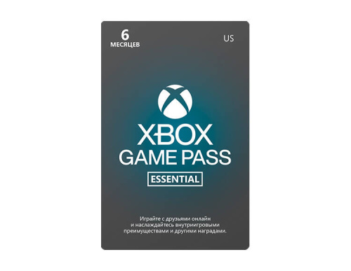 Карта оплаты Xbox Game Pass Essentials на 6 месяцев [Цифровая версия] (US)
