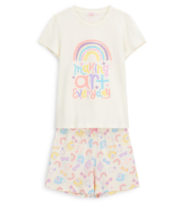 Пижама с коротким рукавом для девочки