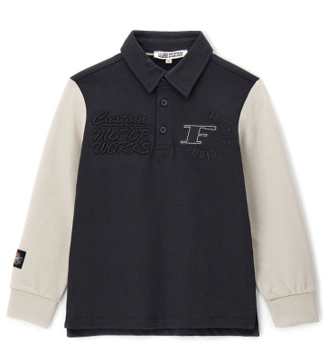 Поло с длинным рукавом для мальчика