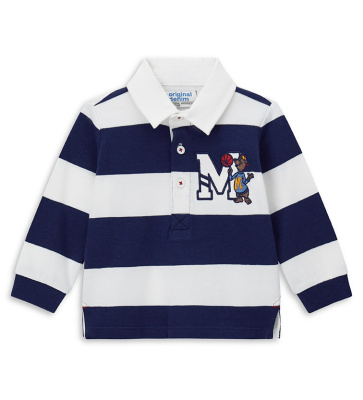 Поло с длинным рукавом для маленького мальчика