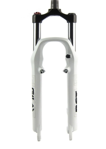 Амортизационная вилка RST Gila TNL 26" (белый 26" 100 мм эксцентрик 9 мм шток 1 1/8" (28.6 мм), сталь для дисковых тормозов)