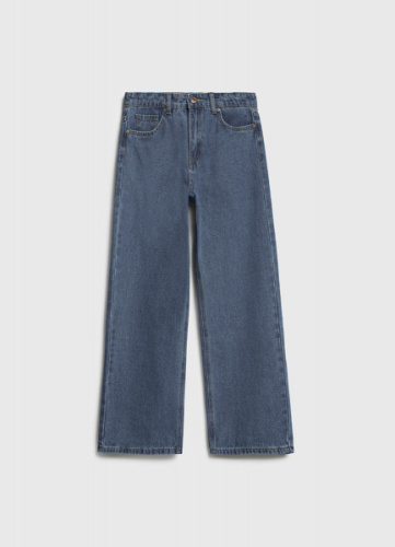Прямые джинсы для девочек, Синий