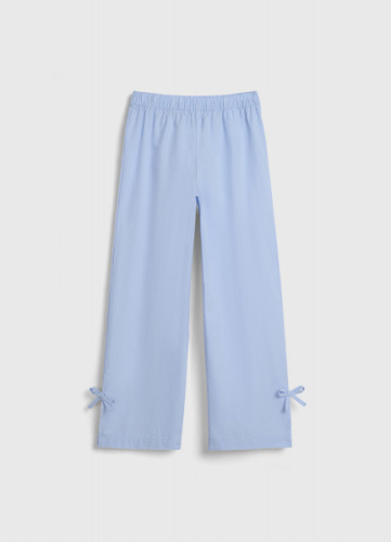 Брюки с бантами для девочек, Голубой