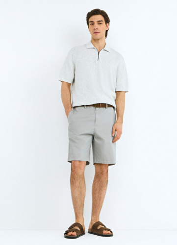 Шорты с ремнём, Белый