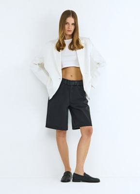 Джинсовые шорты, Серый