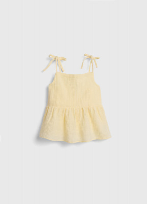 Топ из муслина для девочек, Желтый