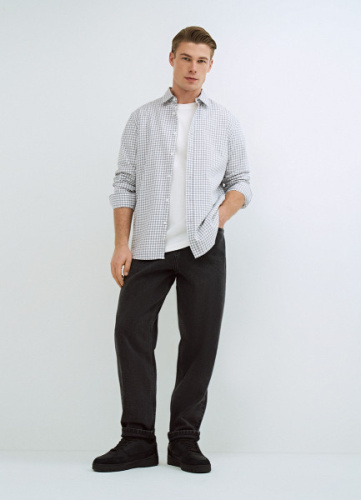 Свободные джинсы Боу, Серый