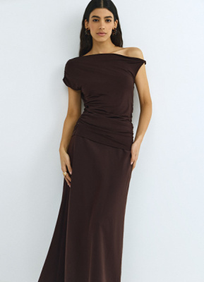 Топ на одно плечо, Коричневый