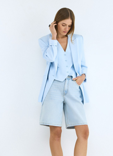 Джинсовые шорты, Голубой