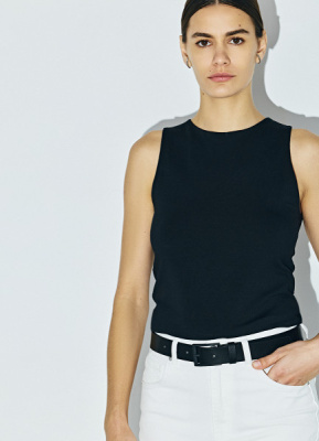 Топ из хлопка, Черный