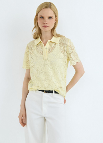 Поло из кружева, Желтый