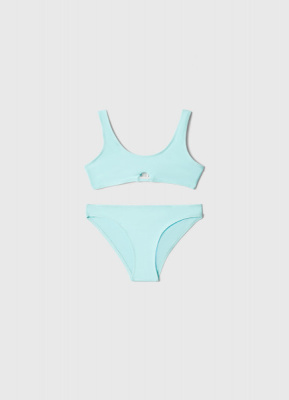 Купальник раздельный для девочек, Голубой