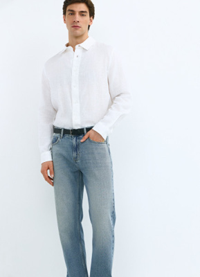 Прямые джинсы Straight, Голубой